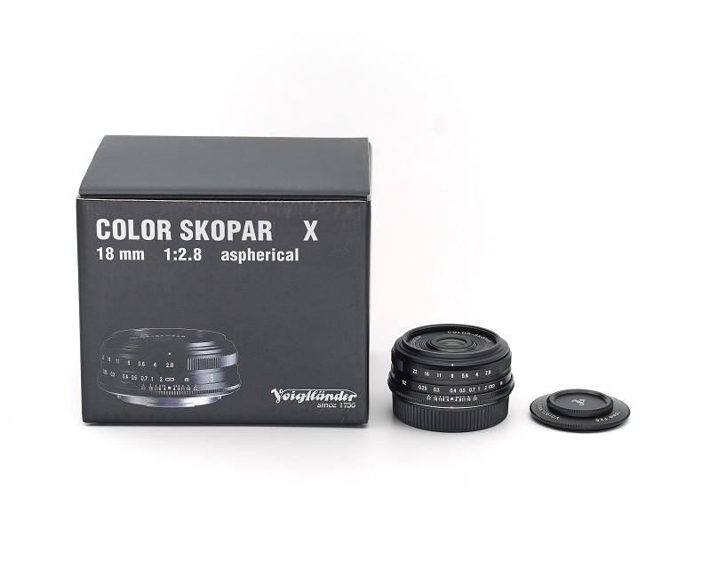Voigtländer Color-Skopar 18mm 18 mm 2,8 2.8 ASPH. schwarz für Fuji X wie neu #**